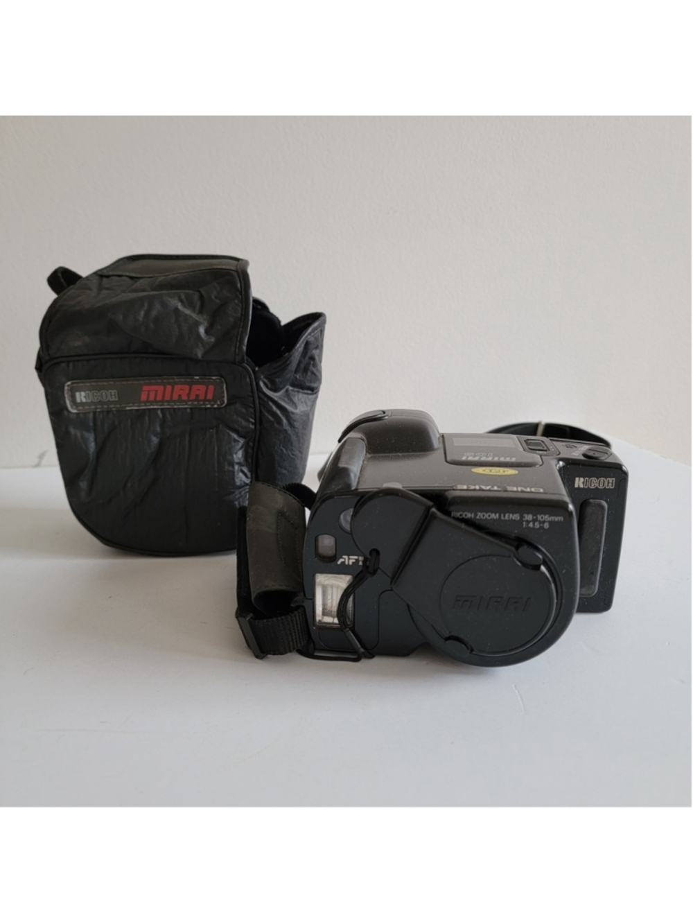 Ricoh Mirai 105 Bridge 35mm Vintage Film Camera w/ 38-105mm Zoom Untested 90s